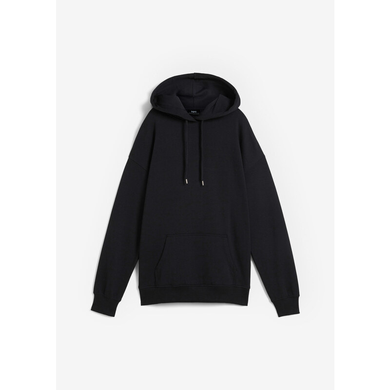 bonprix Mikina s kapucňou, oversize, farba čierna 49697393