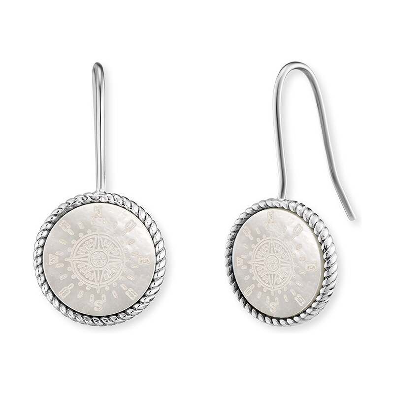 Engelsrufer Pôvabné strieborné náušnice Ružice kompasu ERE-ORNAWINDR 66588880