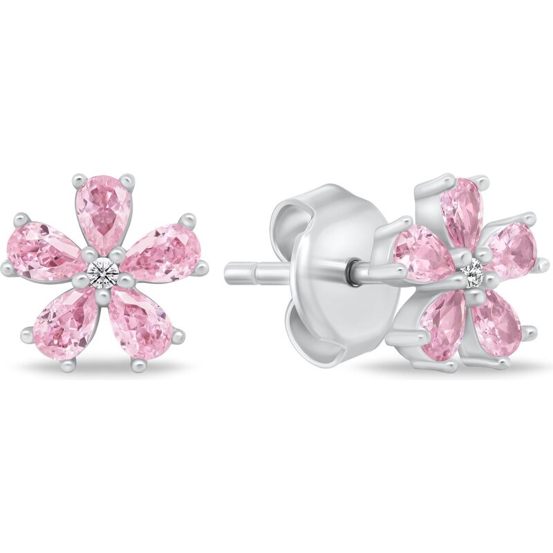 Brilio Silver Trblietavé strieborné náušnice Kytičky EA1034WP 66589663