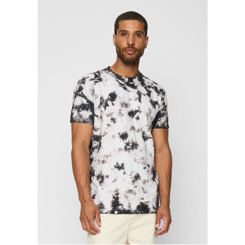 Urban Classics Black Tie Dye Tee White/Black 50679035