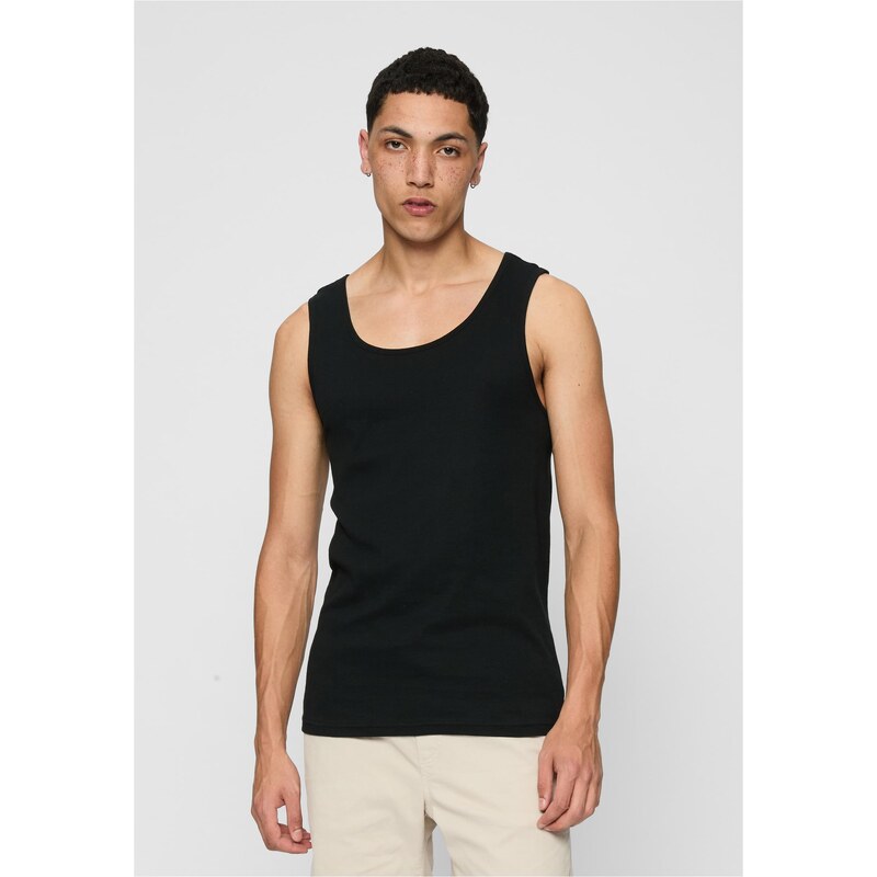 Urban Classics 2-balenie bezšvového čierneho tielka 50644083