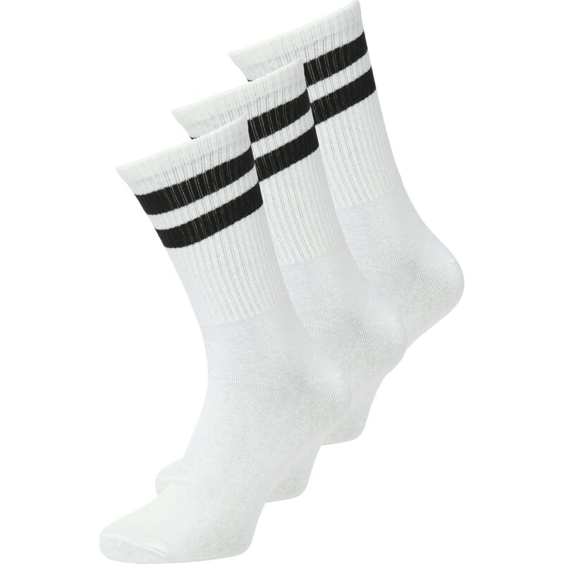 JACK & JONES Ponožky JJTravis čierna / biela 54800401