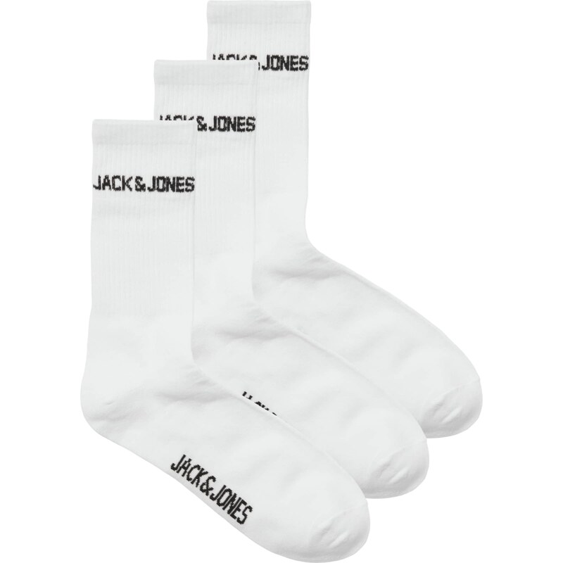 JACK & JONES Ponožky JACMELVIN čierna / biela 54800425