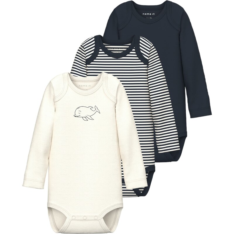 NAME IT Body zafírová / čierna / biela 54800530