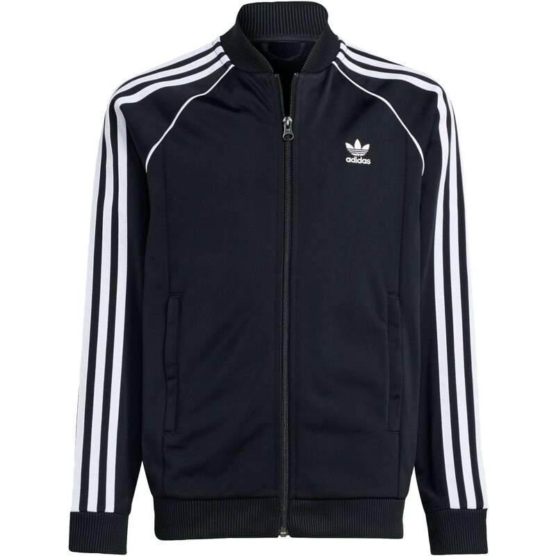 ADIDAS ORIGINALS Tepláková bunda Adicolor čierna / biela 55780054