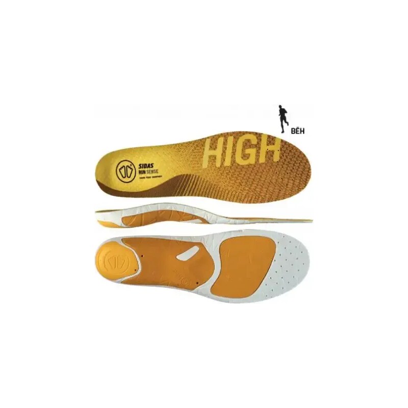 Sidas 3feet Run Sense High Vložky do topánok s vysokým oblúkom 1 pár 48448861