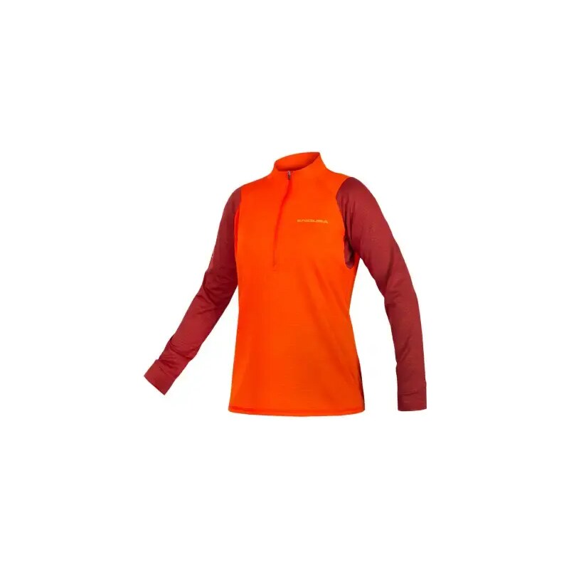 Endura Singletrack Fleece Dámsky dres s dlhým rukávom Paprika vel. S 48449211