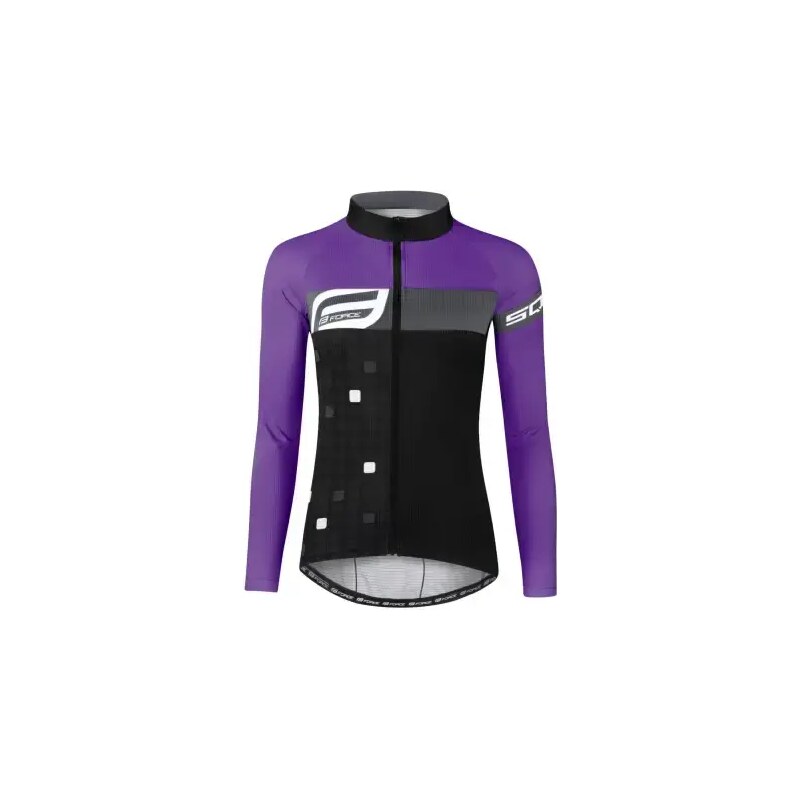 E-shop Force Square dámsky dres s dlhým rukávom black/purple vel. M