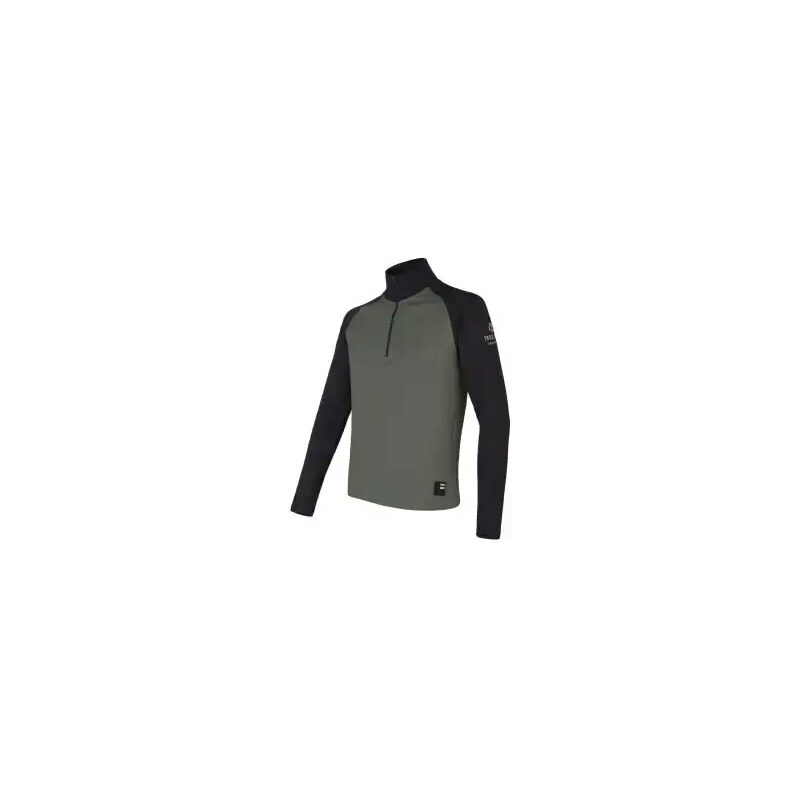 Sensor Coolmax Thermo pánska mikina Olive Green/čierna vel. M 48451764