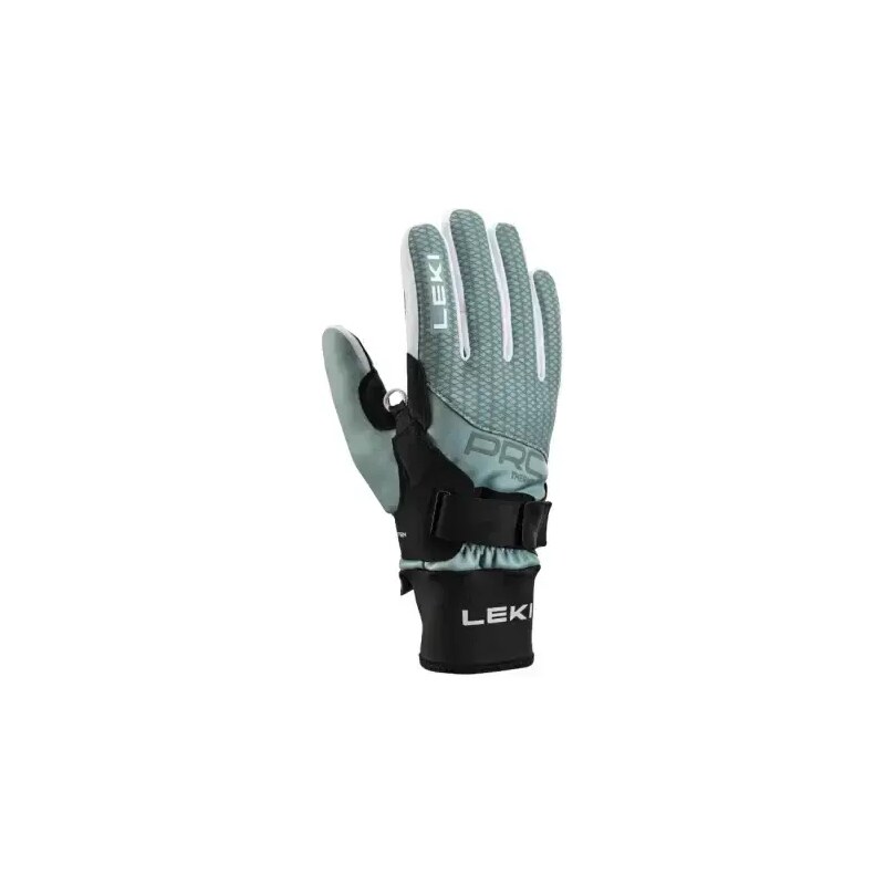 Leki PRC ThermoPlus Shark Women bežecké rukavice Black/Ice green vel. 48452215