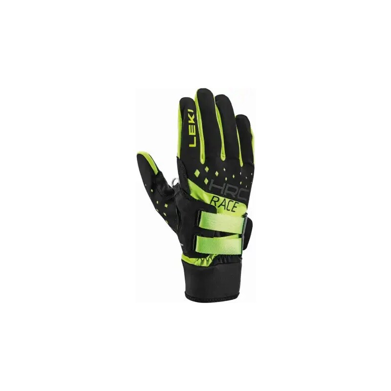 Leki HRC Race Shark bežecké rukavice Black/Neon yellow vel. 9 48452223
