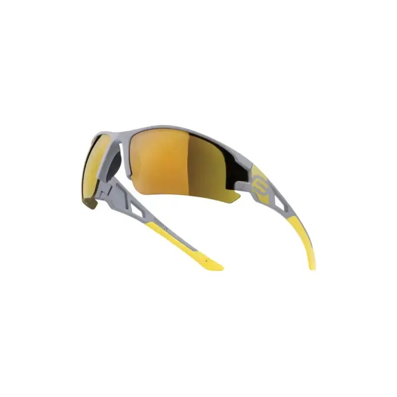 Force Calibre cyklistické okuliare šedé/žlté/žlté zrkadlové sklá 48454241