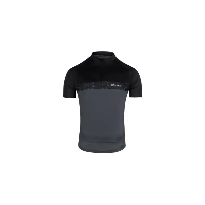 E-shop Force Rock pánsky dres krátky rukáv sivá/čierna vel. M