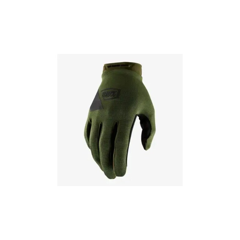 100% Ridecamp pánske rukavice Army Green/Black vel. XXL 48455212