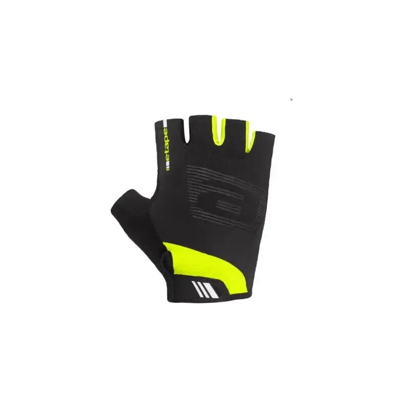 E-shop Etape Garda pánske rukavice čierna/žltá fluo vel. XXL