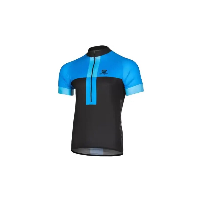 E-shop Etape Face pánsky dres s krátkym rukávom black/blue vel. XXL