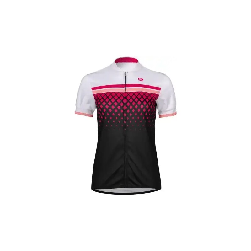 Etape Diamond dámsky dres s krátkym rukávom biely/ružový vel. M 48456031