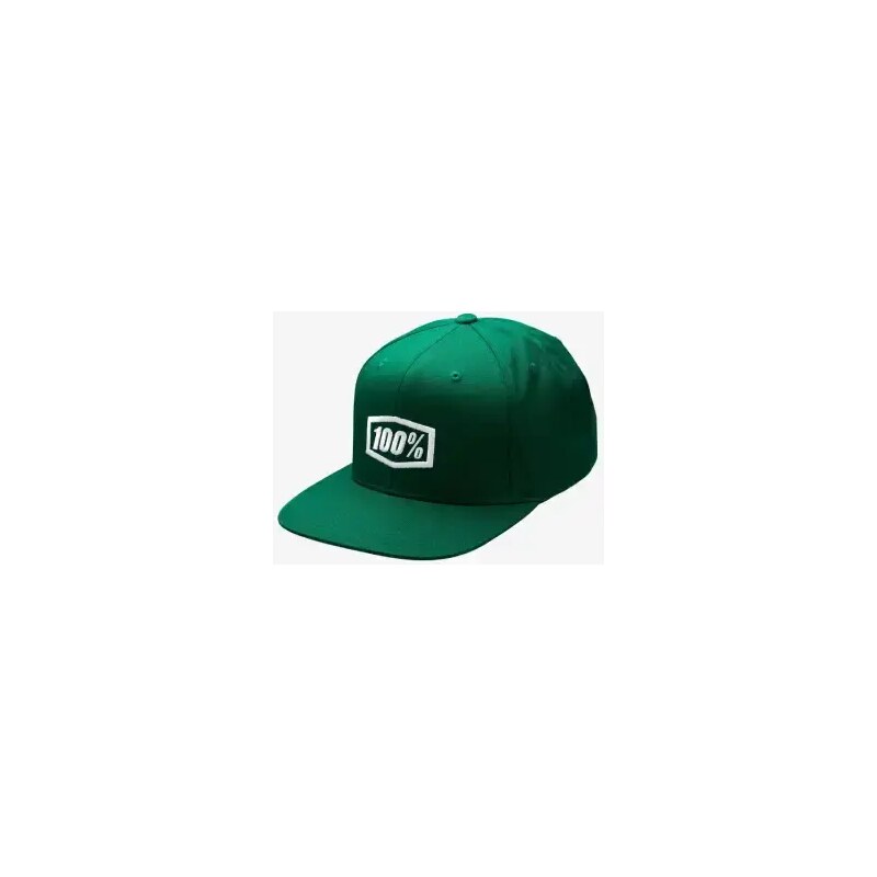 100% Icon Snapback Cap Aj Fit šiltovka Forest Green 48456220