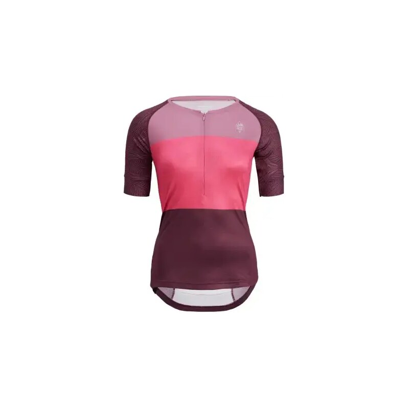 Silvini Stabina Dámsky dres s krátkym rukávom Plum/Fuchsia vel. XL 48456366