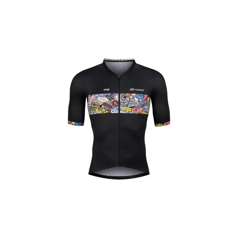 E-shop Force Vivid pánsky dres krátky rukáv čierny vel. S