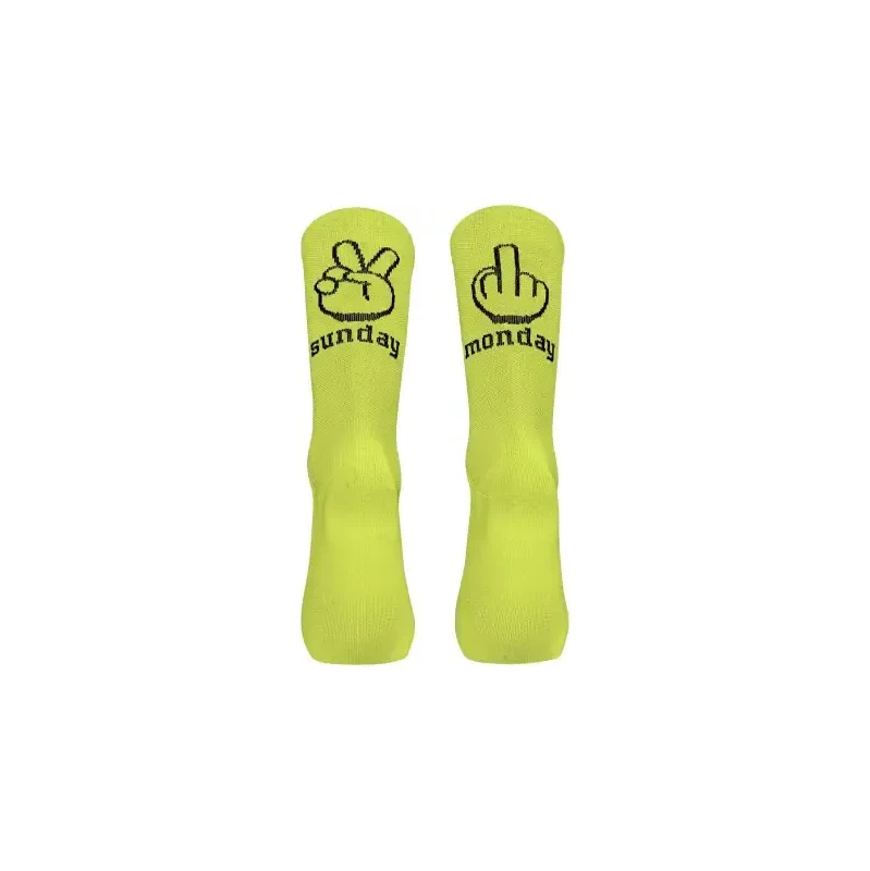 Northwave Sunday Monday cyklistické ponožky Yellow Fluo vel. L (44-47) 48456436