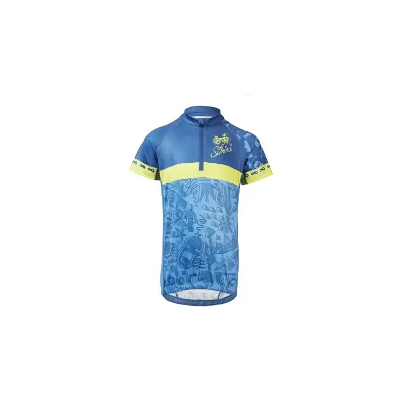 Silvini Scrivia detský dres blue/lime vel. 146-152 48456622
