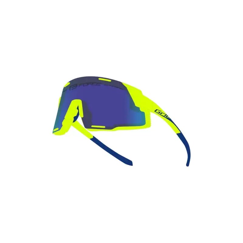 Force Grip cyklistické okuliare fluo/blue 48456899