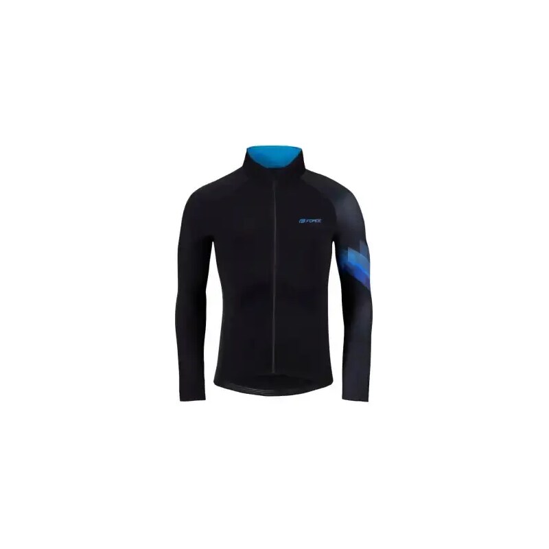E-shop Force Ridge pánsky dres dlhý rukáv čierna/modrá vel. S