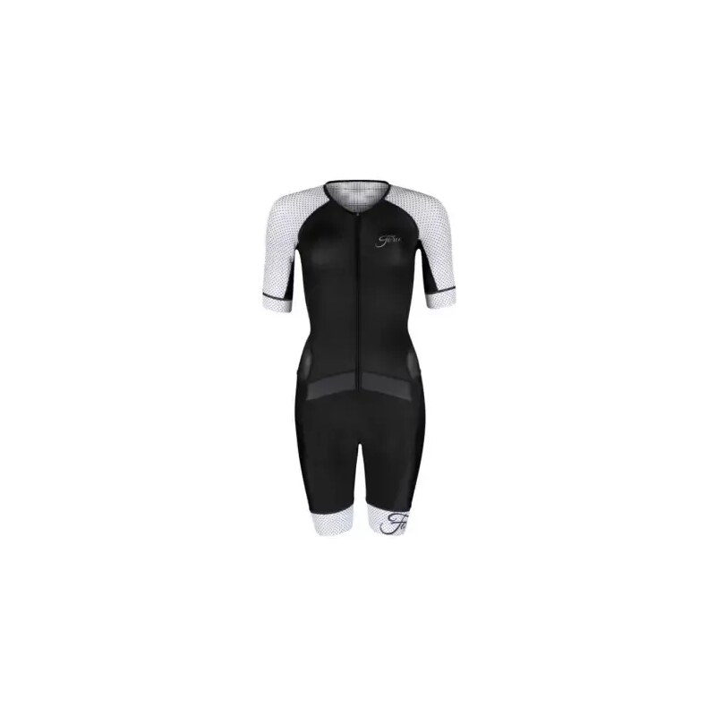 Force Points Lady dámska cyklistická kombinéza čierna/biela vel. XL 48458436