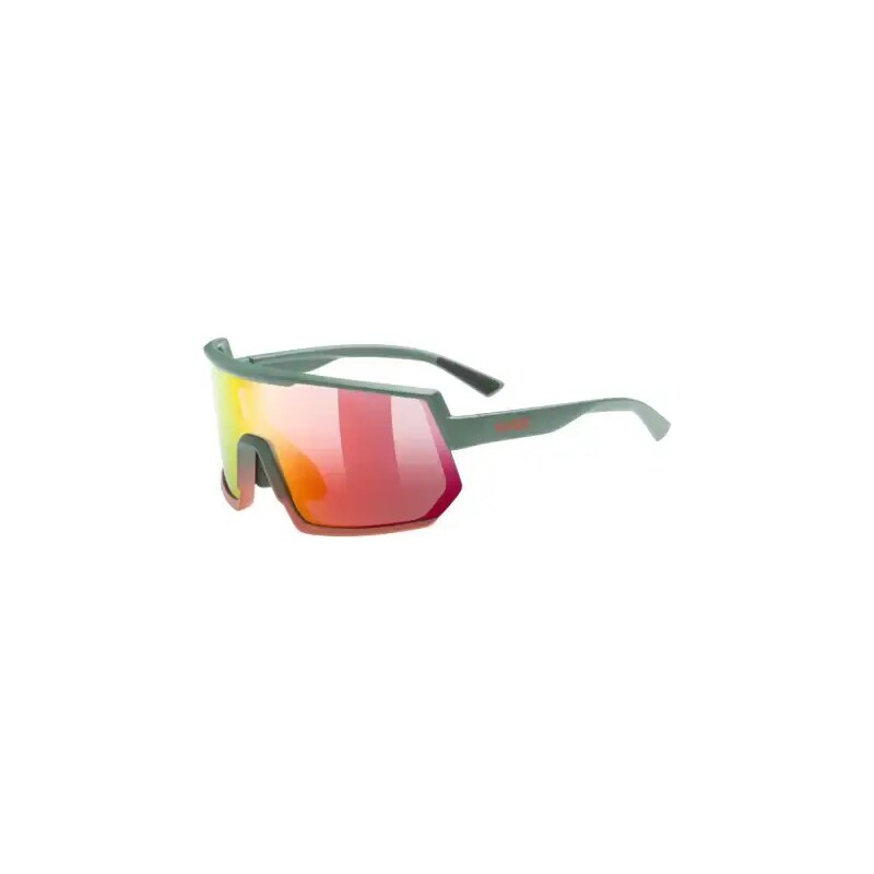 Uvex Sportstyle 235 okuliare Moss Green Grapefruit Mat/Mirror Red (Cat 48459461