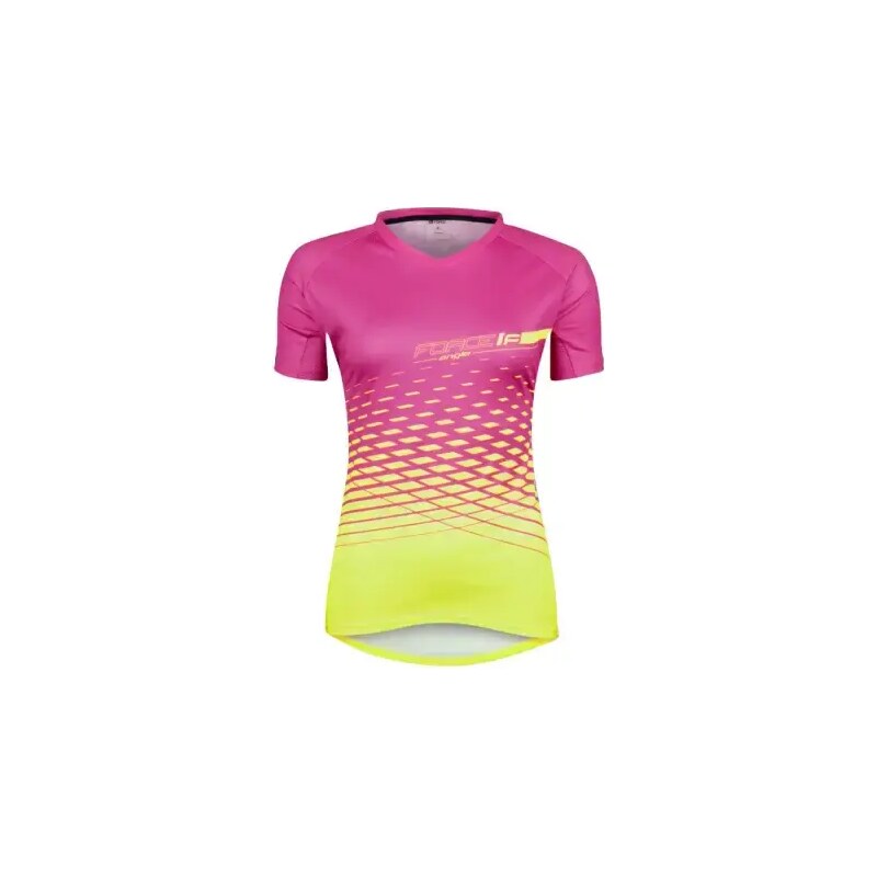 Force Angle MTB dámsky dres krátky rukáv ružová/fluo vel. M 48460299