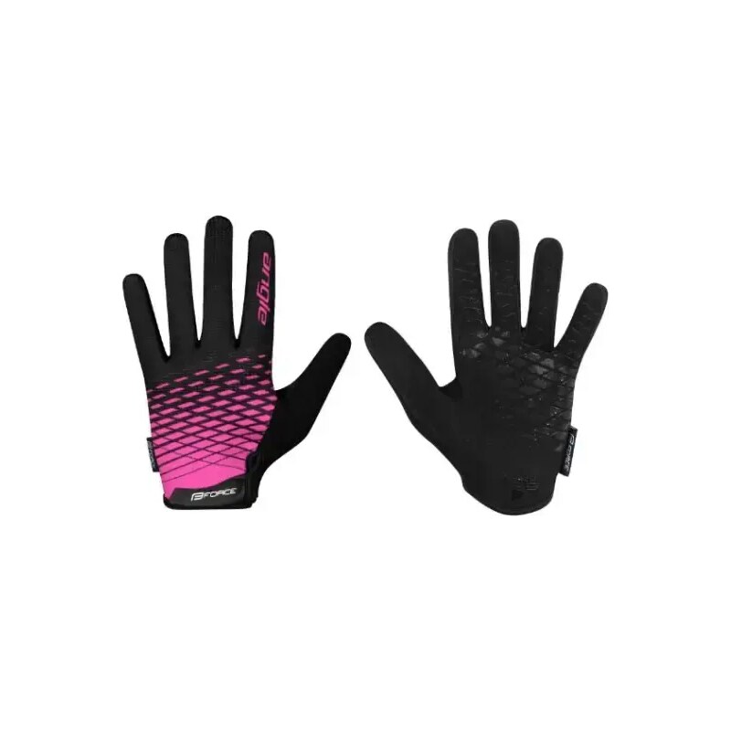 Force Angle MTB unisex rukavice ružová/čierna vel. XL 48463116