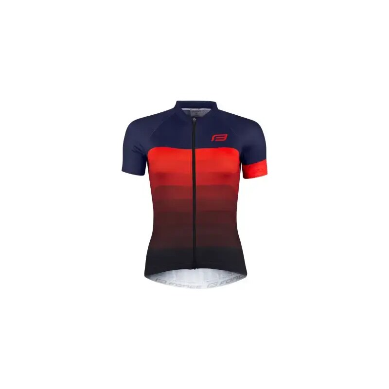 Force Ascent dámsky dres s krátkym rukávom modrý/červený vel. L 48463402