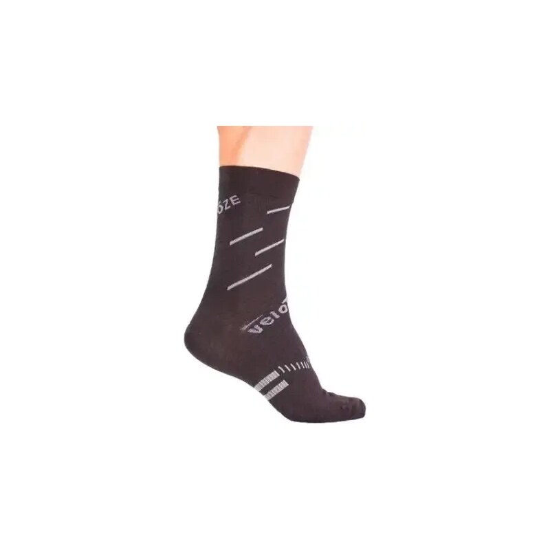Velotoze ponožky čierna/sivá vel. S/M 48467188
