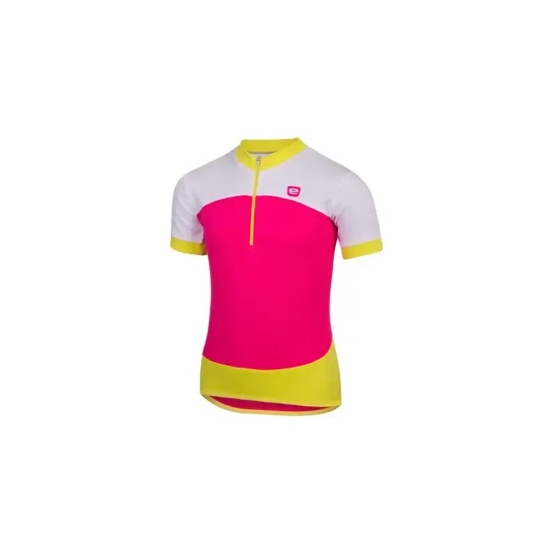 Etape Peddy detský dres s krátkym rukávom ružová/limetková vel. 116 - 48475471