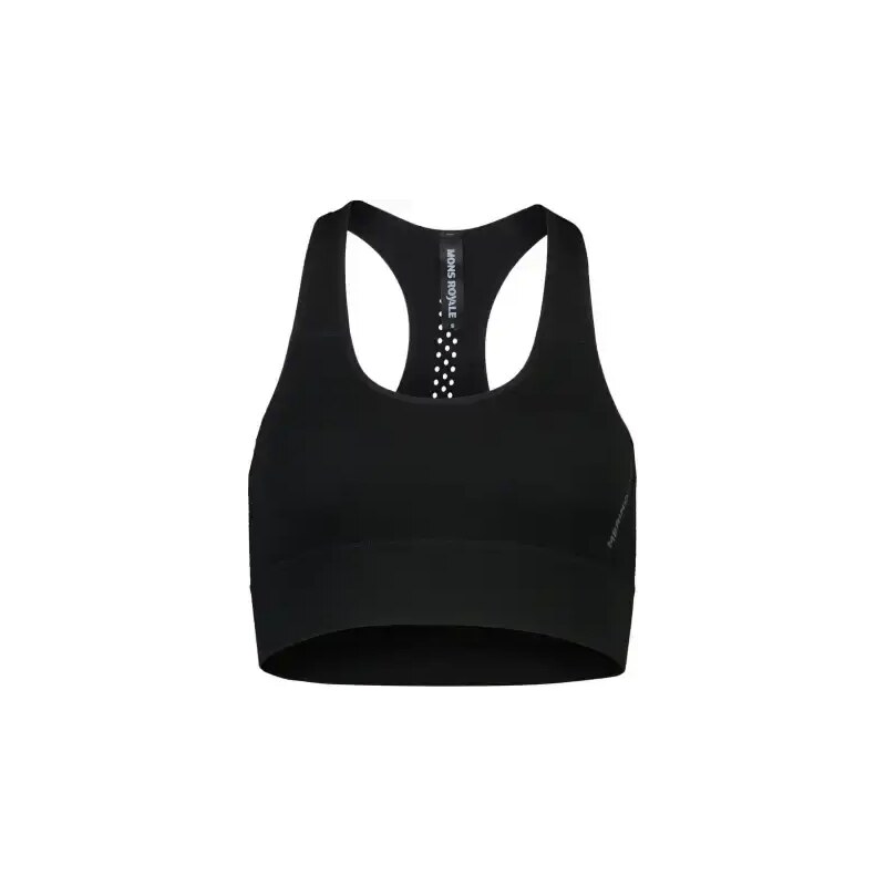 E-shop Mons Royale Stratos Merino Shift športová podprsenka čierna vel.