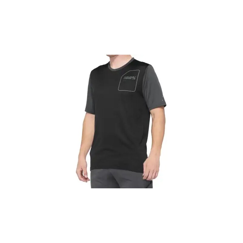 100% Ridecamp pánsky dres s krátkym rukávom Black/Charcoal vel. XL 48481967