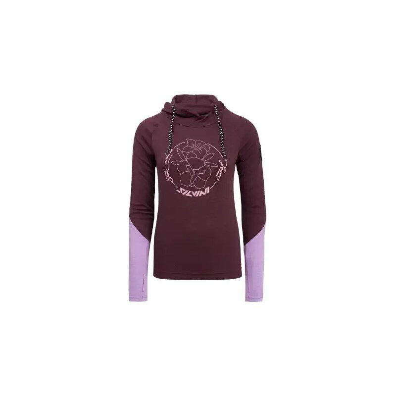 Silvini Merate Dámske tričko s dlhým rukávom Plum/Blush vel. XS 48484590