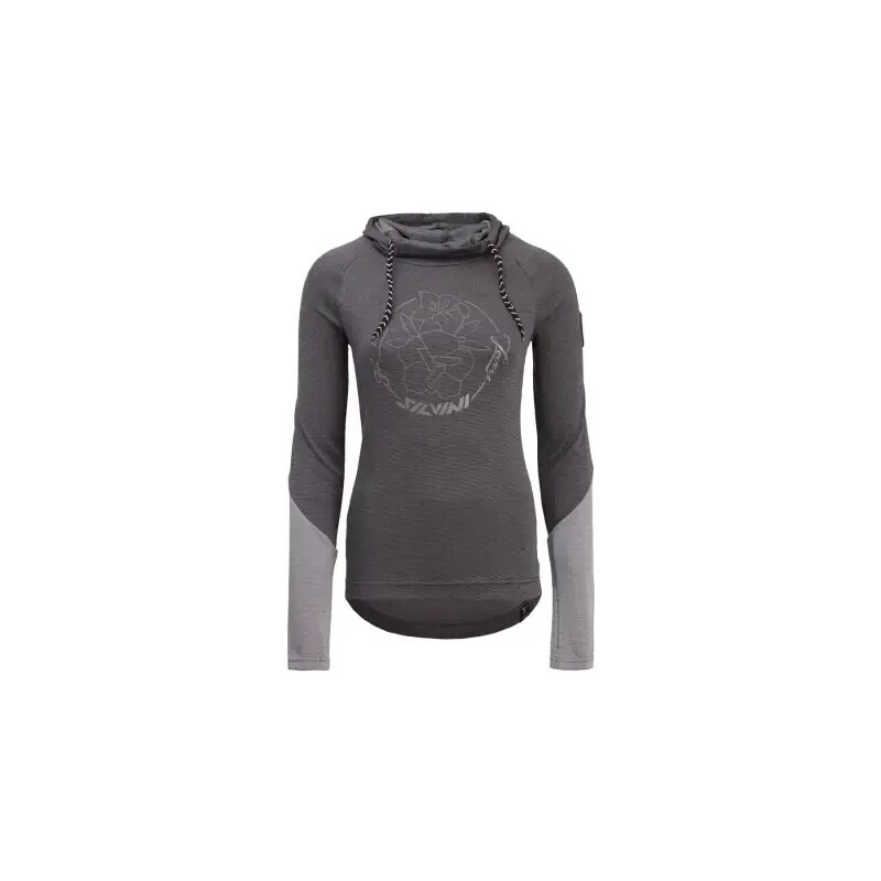 Silvini Merate Dámske tričko s dlhým rukávom Charcoal/Cloud vel. XS 48484591