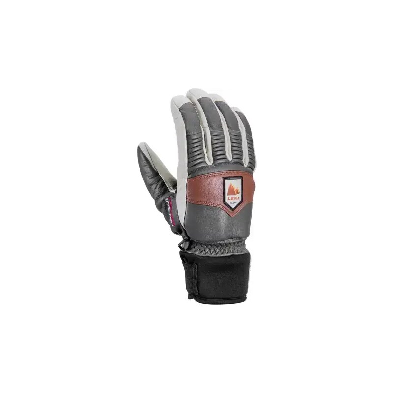 Leki Patrol 3D zjazdové rukavice Graphite/Off White/Maroon vel. 8 48485569
