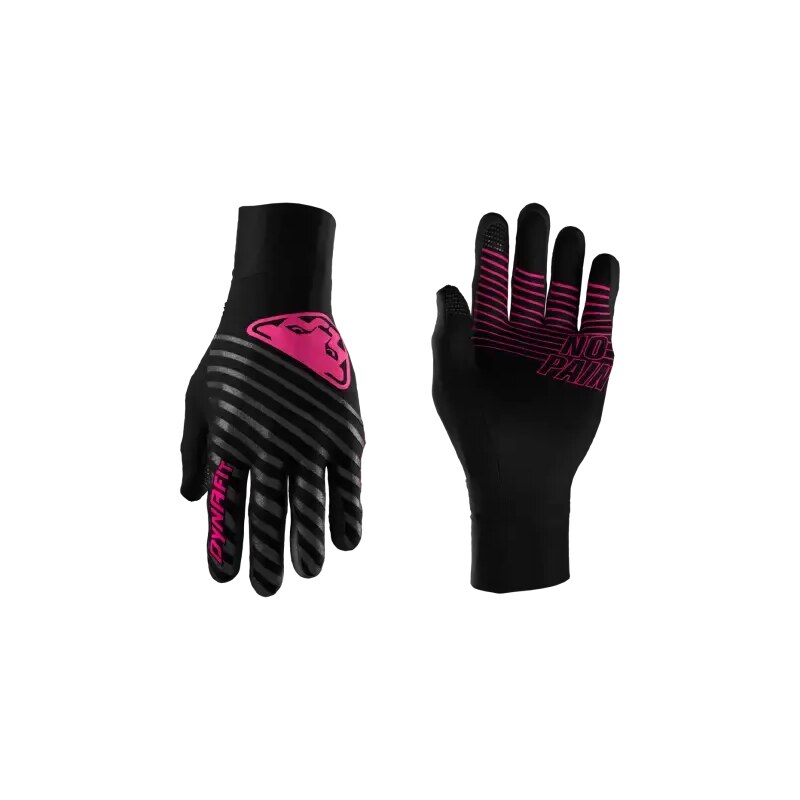 E-shop Dynafit Alpine Reflective rukavice Black Out/Pink Glo vel. L