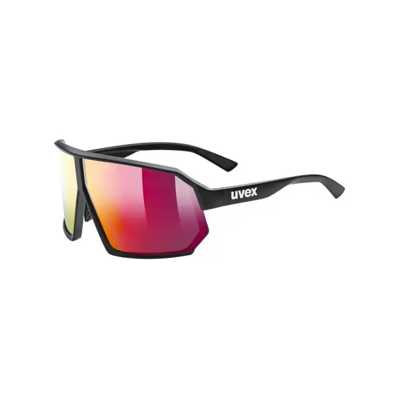 E-shop Uvex Sportstyle 237 okuliare Black Matt/Mirror Red