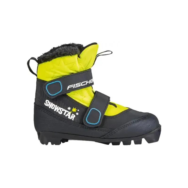 E-shop Fischer Snowstar Black Yellow detské topánky na bežky 2024/2025