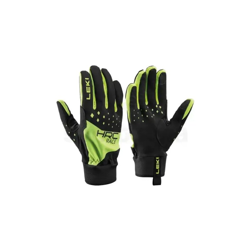 Leki HRC Race bežecké rukavice Black/Neon Yellow vel. 10 48485807