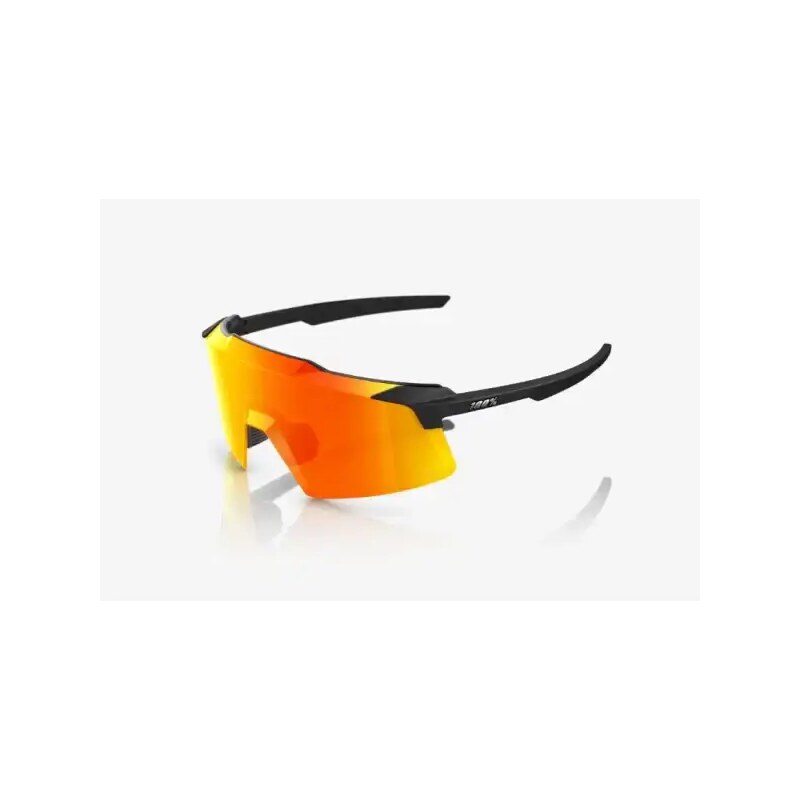 100% Aerocraft okuliare Soft Tact Black/HiPER Red Multilayer Mirror 54803636