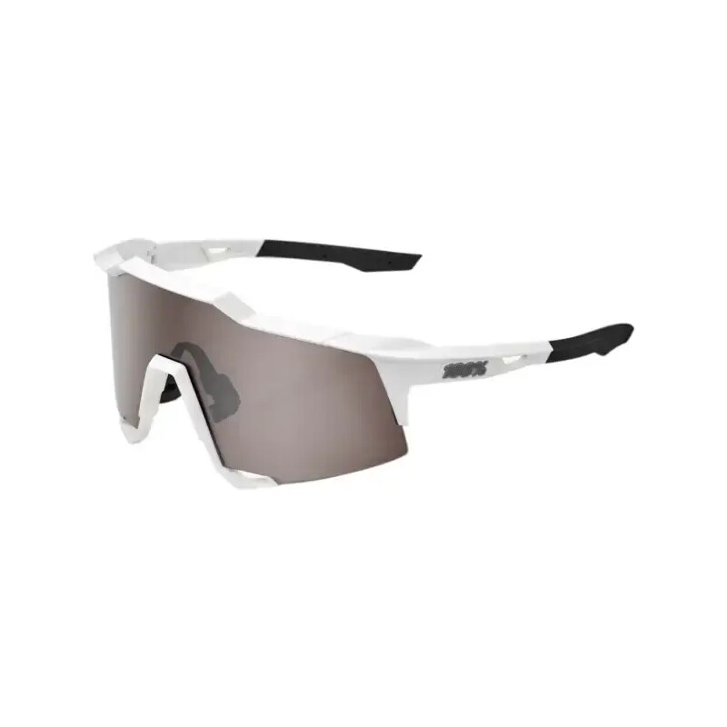 100% Speedcraft okuliare Matte White/HiPER Silver Mirror 54803638