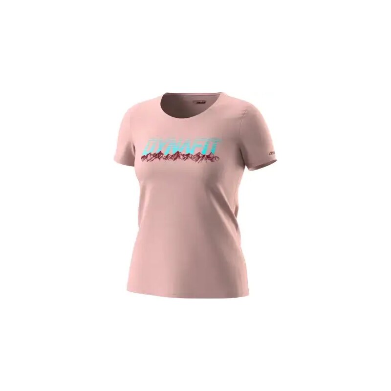 E-shop Dynafit Graphic Cotton dámske tričko krátky rukáv Pale Rose