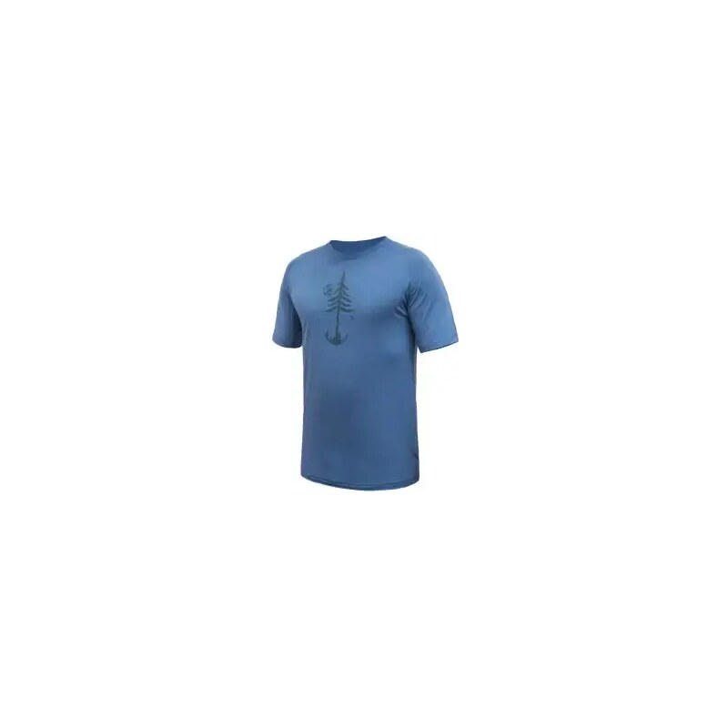 Sensor Merino Air Earth pánske tričko krátky rukáv Riviera Blue vel. M 54804506