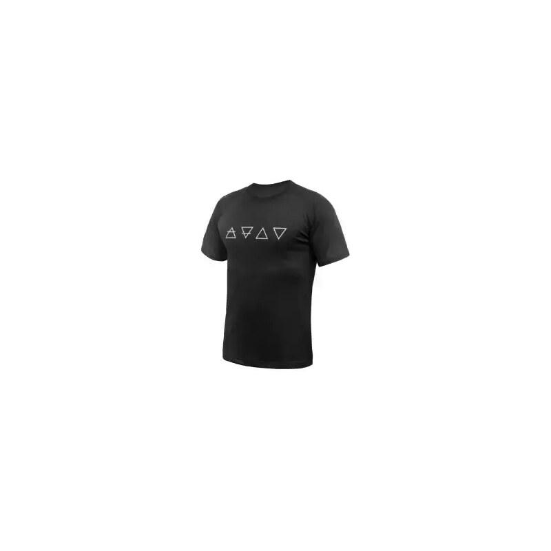 Sensor Merino Blend Elements pánske tričko krátky rukáv čierne vel. L 54804509