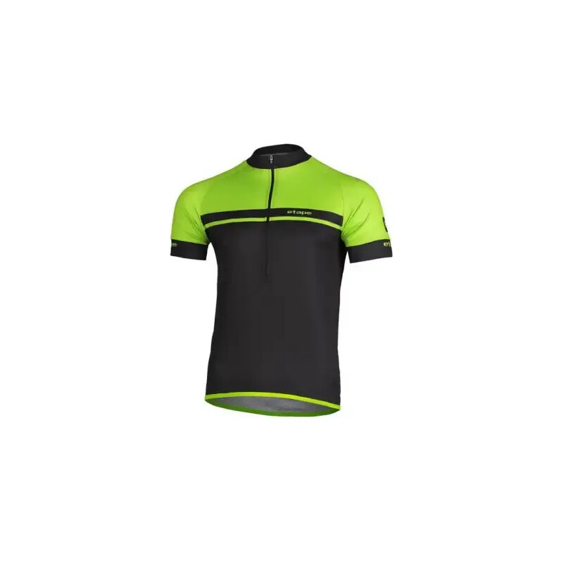E-shop Etape DREAM pánsky dres krátky rukáv čierna/zelená vel. M